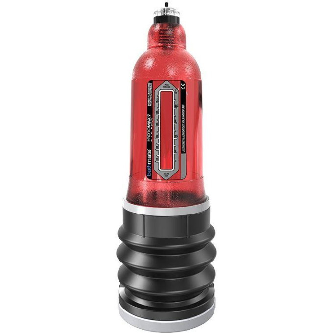 Гидропомпа BATHMATE HYDROMAX7 WIDE BOY BRILLIANT красная BM-HM7WB-BR